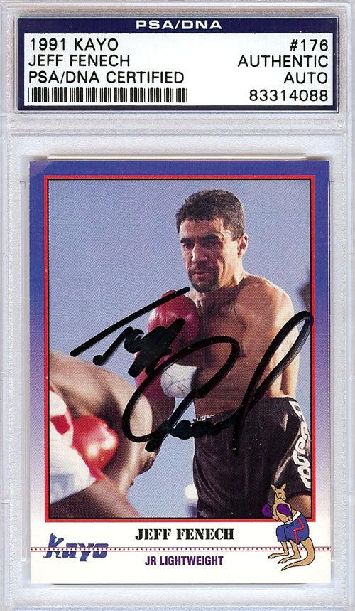 Jeff Fenech Autographed 1991 Kayo Card PSA/DNA #83314088 - RSA