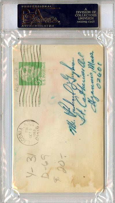 Red Rolfe Autographed 3x5 Index Card New York Yankees PSA/DNA #83408357 - RSA