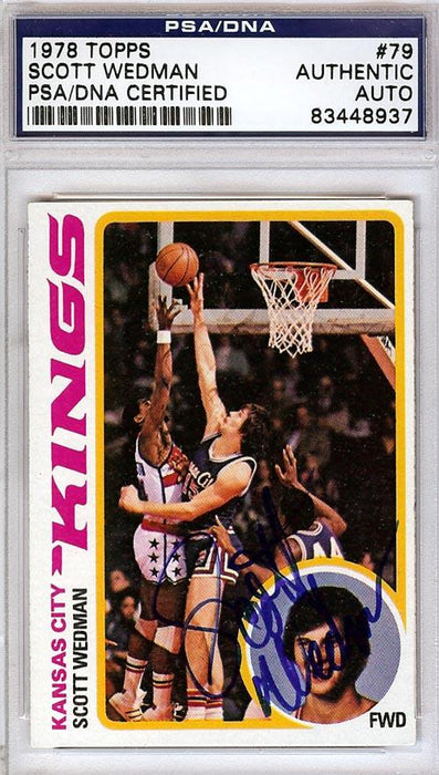 Scott Wedman Autographed 1978 Topps Card #79 Kansas City Kings PSA/DNA #83448937 - RSA