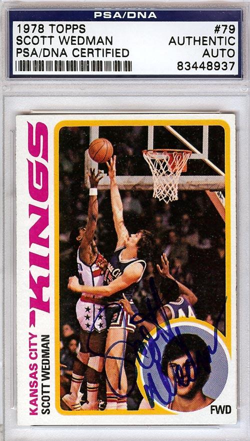 Scott Wedman Autographed 1978 Topps Card #79 Kansas City Kings PSA/DNA #83448937 - RSA