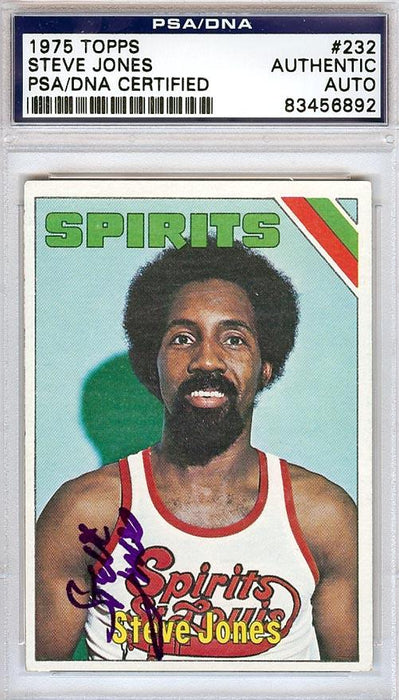 Steve Jones Autographed 1975 Topps Card #232 Spirits of St. Louis PSA/DNA #83456892 - RSA