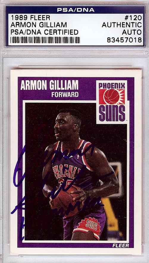 Armon Gilliam Autographed 1989 Fleer Card #120 Phoenix Suns PSA/DNA #83457018 - RSA