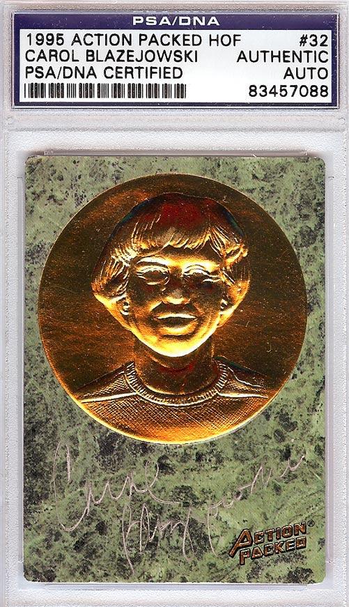 Carol Blazejowski Autographed 1995 Action Packed HOF Card #32 PSA/DNA #83457088 - RSA