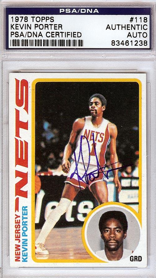 Kevin Porter Autographed 1978 Topps Card #118 New Jersey Nets PSA/DNA #83461238 - RSA