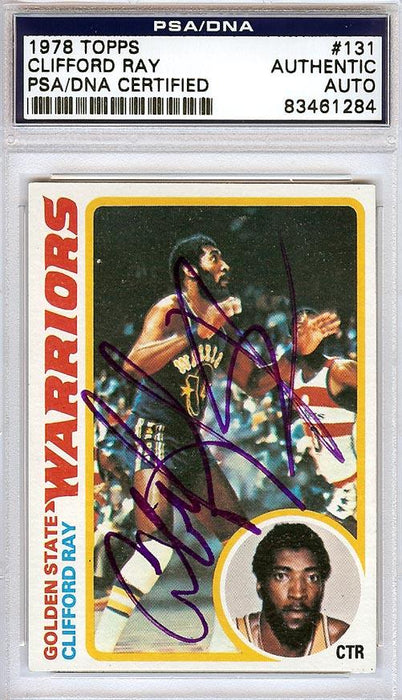 Clifford Ray Autographed 1978 Topps Card #131 Golden State Warriors PSA/DNA #83461284 - RSA
