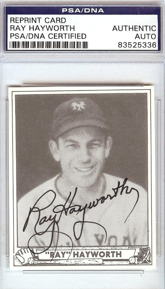 Ray Hayworth Autographed Reprint Card #155 New York Giants PSA/DNA #83525336 - RSA
