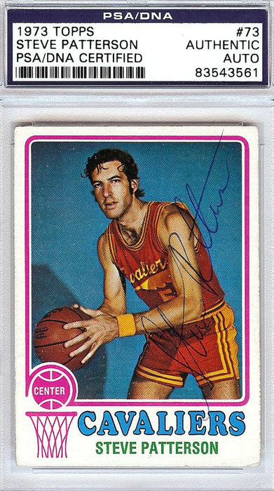Steve Patterson Autographed 1973 Topps Card #73 Cleveland Cavaliers PSA/DNA #83543561 - RSA