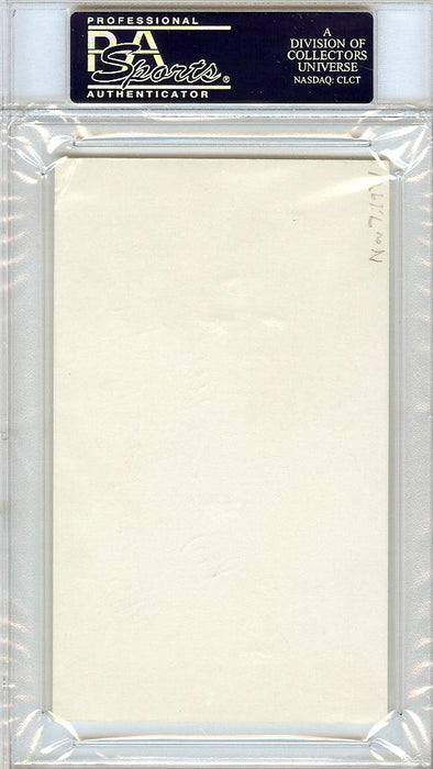 Jim Crowley Autographed 3x5 Index Card "Every Good Wish" Notre Dame Four Horsemen PSA/DNA #83706743 - RSA