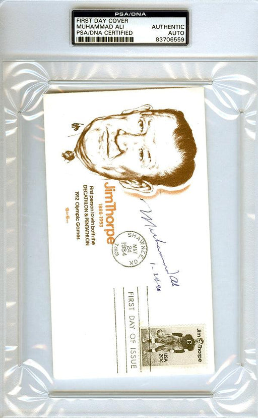 Muhammad Ali Autographed First Day Cover PSA/DNA #83706559 - RSA