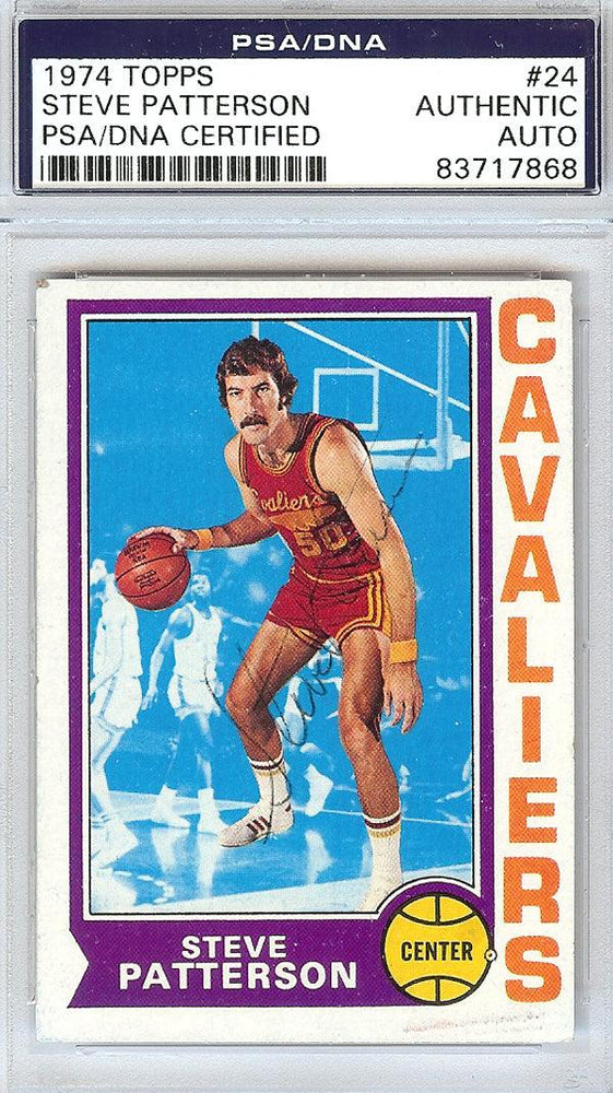 Steve Patterson Autographed 1974 Topps Card #24 Cleveland Cavaliers PSA/DNA #83717868 - RSA