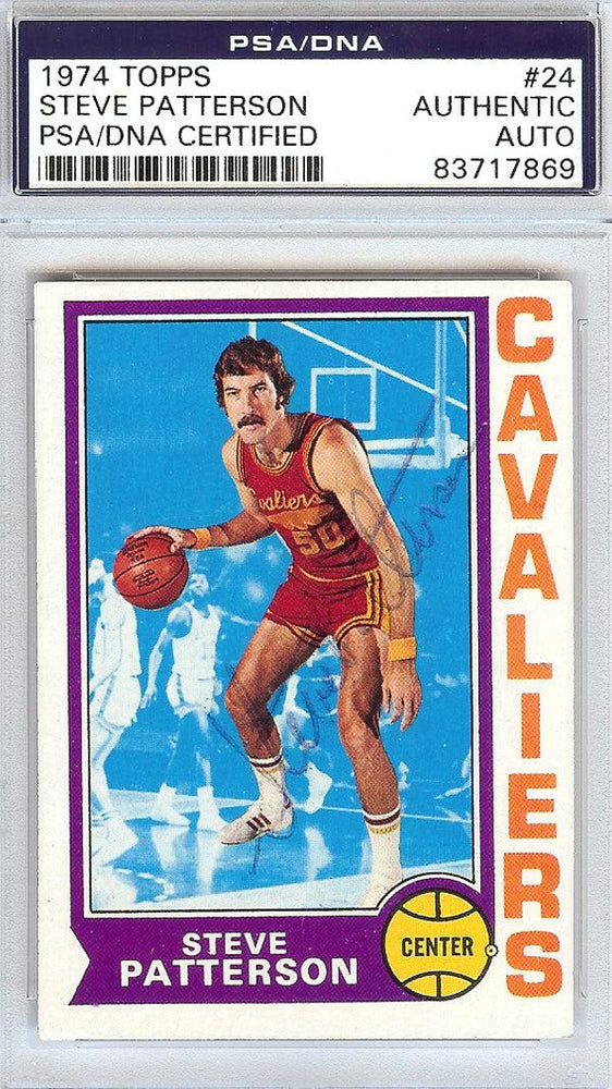 Steve Patterson Autographed 1974 Topps Card #24 Cleveland Cavaliers PSA/DNA #83717869 - RSA