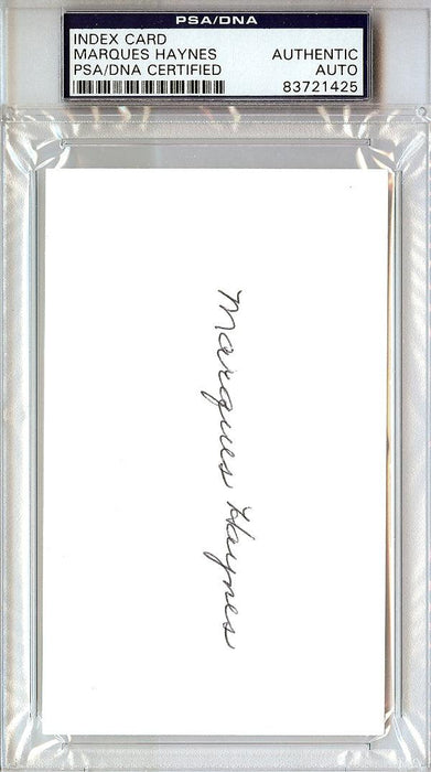 Marques Haynes Autographed 3x5 Index Card Harlem Globetrotters PSA/DNA #83721425 - RSA