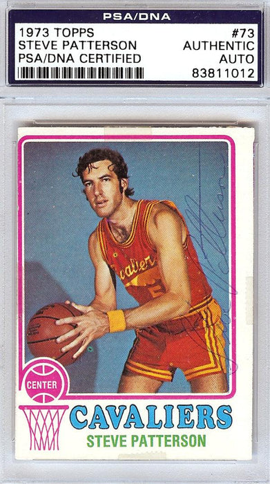Steve Patterson Autographed 1973 Topps Card #73 Cleveland Cavaliers PSA/DNA #83811012 - RSA