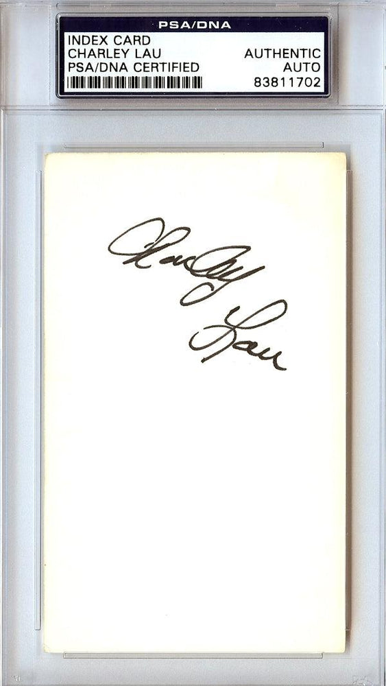 Charley Lau Autographed 3x5 Index Card Baltimore Orioles, Kansas City Royals PSA/DNA #83811702 - RSA
