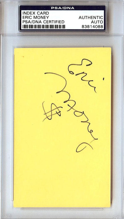 Eric Money Autographed 3x5 Index Card Detroit Pistons, Philadelphia 76ers PSA/DNA #83814088 - RSA