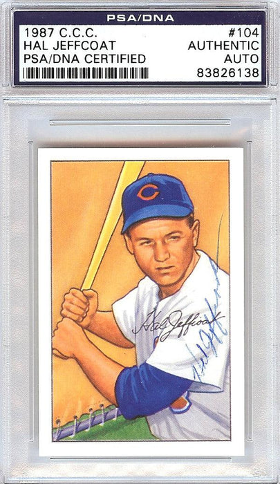 Hal Jeffcoat Autographed 1952 Bowman Reprints Card #104 Chicago White Sox PSA/DNA #83826138 - RSA
