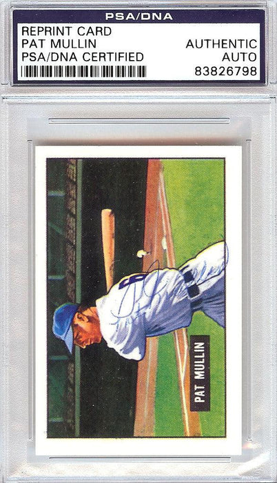 Pat Mullin Autographed 1951 Bowman Reprints Card #106 Detroit Tigers PSA/DNA #83826798 - RSA