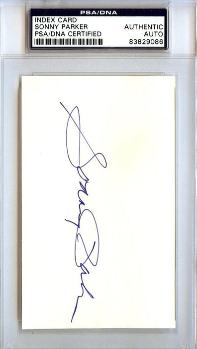 Sonny Parker Autographed 3x5 Index Card Golden State Warriors PSA/DNA #83829086 - RSA