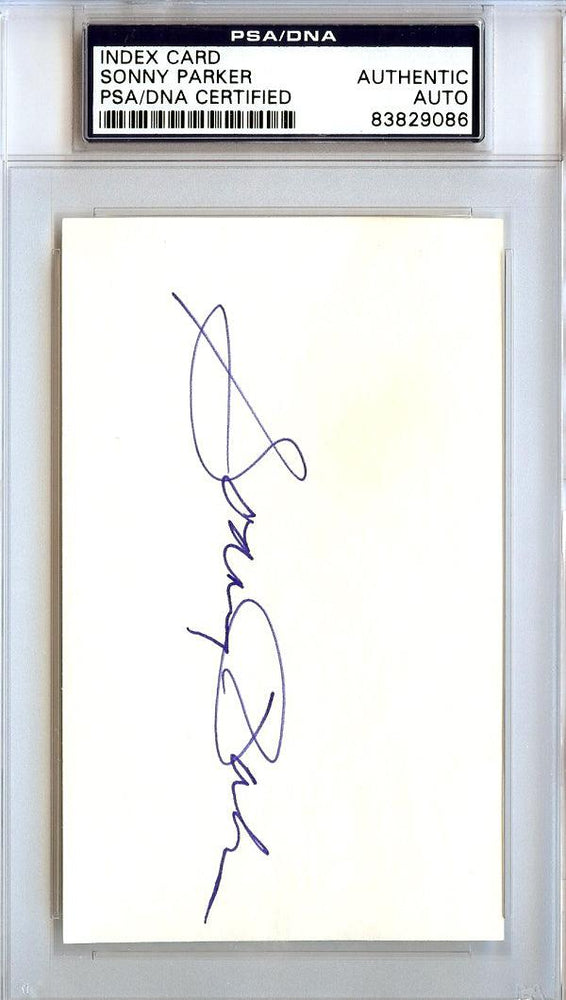 Sonny Parker Autographed 3x5 Index Card Golden State Warriors PSA/DNA #83829086 - RSA