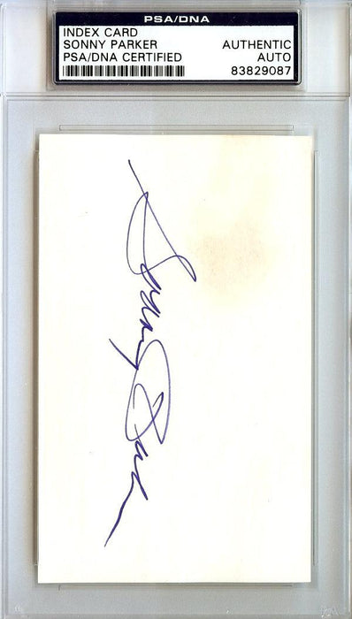 Sonny Parker Autographed 3x5 Index Card Golden State Warriors PSA/DNA #83829087 - RSA