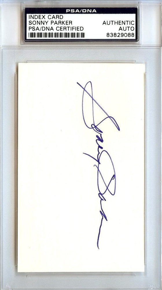 Sonny Parker Autographed 3x5 Index Card Golden State Warriors PSA/DNA #83829088 - RSA
