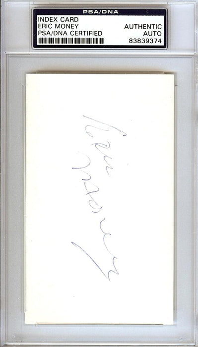 Eric Money Autographed 3x5 Index Card Detroit Pistons, Philadelphia 76ers PSA/DNA #83839374 - RSA