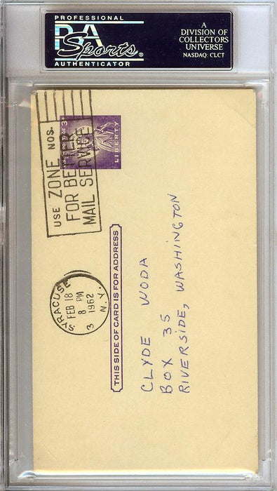 Cleveland Buckner Autographed 3x5 Government Postcard New York Knicks PSA/DNA #83859553 - RSA