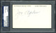 Joe Agler Autographed 3x5 Index Card Washington Senators PSA/DNA #83860251 - RSA