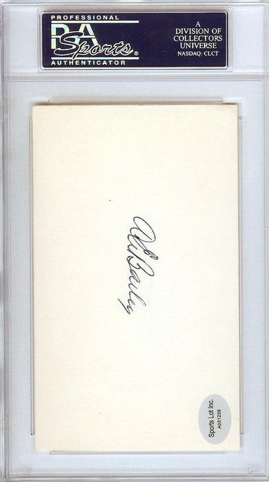 Gene Bailey Autographed 3x5 Index Card Boston Braves, Philadelphia A's Signed Twice PSA/DNA #83860350 - RSA