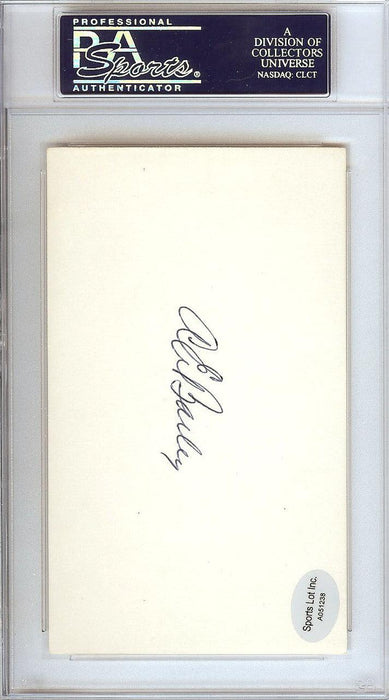 Gene Bailey Autographed 3x5 Index Card Boston Braves, Philadelphia A's Signed Twice PSA/DNA #83860351 - RSA