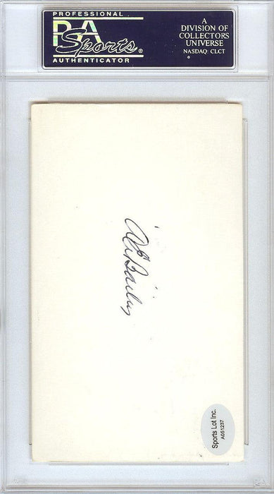 Gene Bailey Autographed 3x5 Index Card Boston Braves, Philadelphia A's Signed Twice PSA/DNA #83860352 - RSA