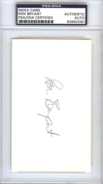Ron Bryant Autographed 3x5 Index Card San Francisco Giants PSA/DNA #83862090 - RSA