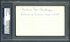 Garland "Gob" Buckeye Autographed 3x5 Index Card Cleveland Indians "Cleveland Indians 1925-1928" PSA/DNA #83862098 - RSA