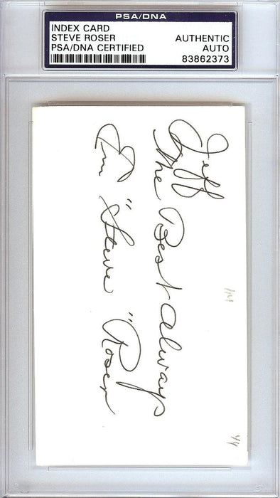 Emerson "Steve" Roser Autographed 3x5 Index Card New York Yankees "To Jeff" PSA/DNA #83862373 - RSA
