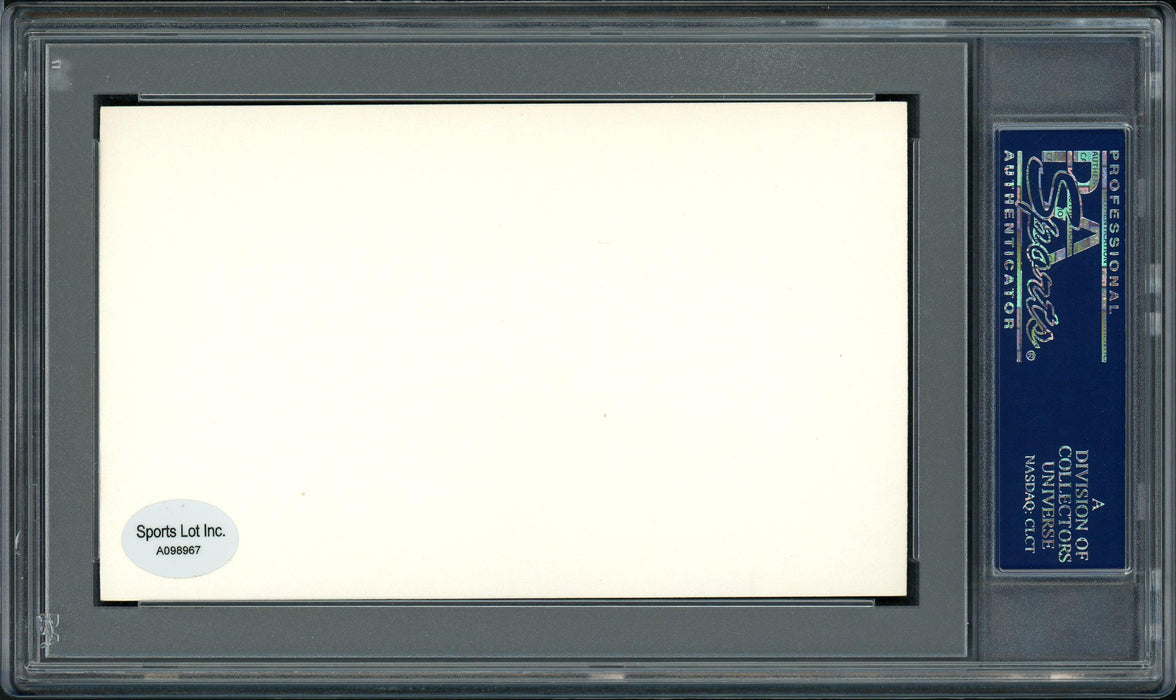 Ted Wilks Autographed 3x5 Index Card St. Louis Cardinals, Pittsburgh Pirates PSA/DNA #83862482 - RSA