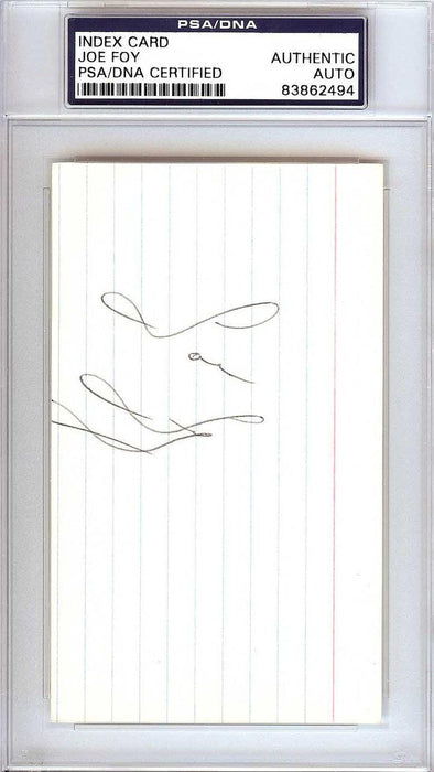 Joe Foy Autographed 3x5 Index Card New York Mets, Boston Red Sox PSA/DNA #83862494 - RSA