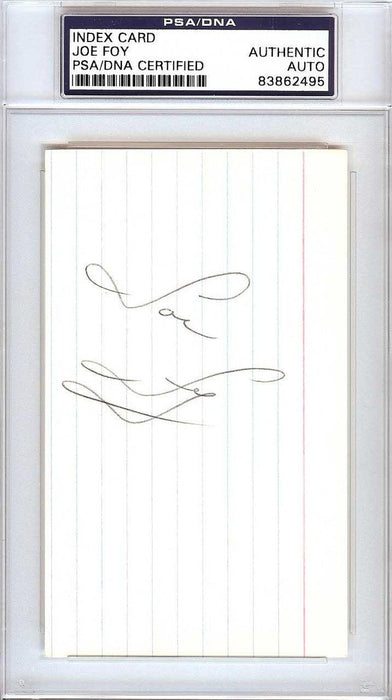 Joe Foy Autographed 3x5 Index Card New York Mets, Boston Red Sox PSA/DNA #83862495 - RSA