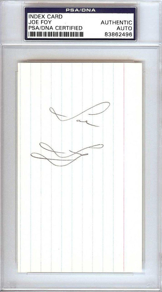 Joe Foy Autographed 3x5 Index Card New York Mets, Boston Red Sox PSA/DNA #83862496 - RSA