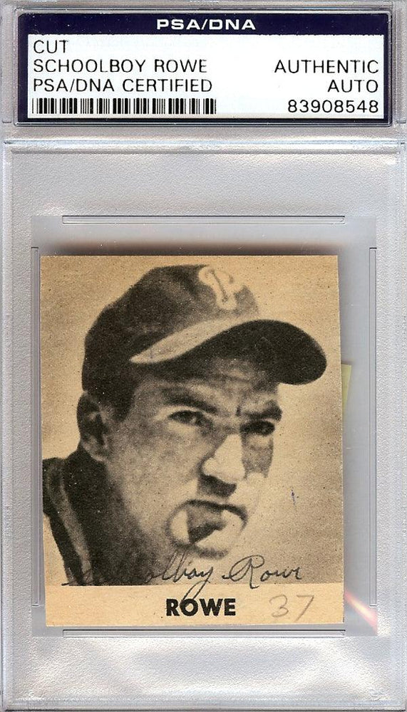 Schoolboy Rowe Autographed 2x2 Newspaper Page Photo Tigers, Phillies PSA/DNA #83908548 - RSA