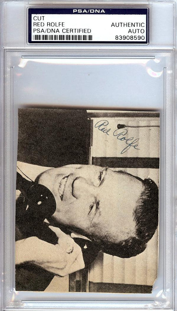 Red Rolfe Autographed 3x4 Newspaper Page Photo New York Yankees, Detroit Tigers PSA/DNA #83908590 - RSA