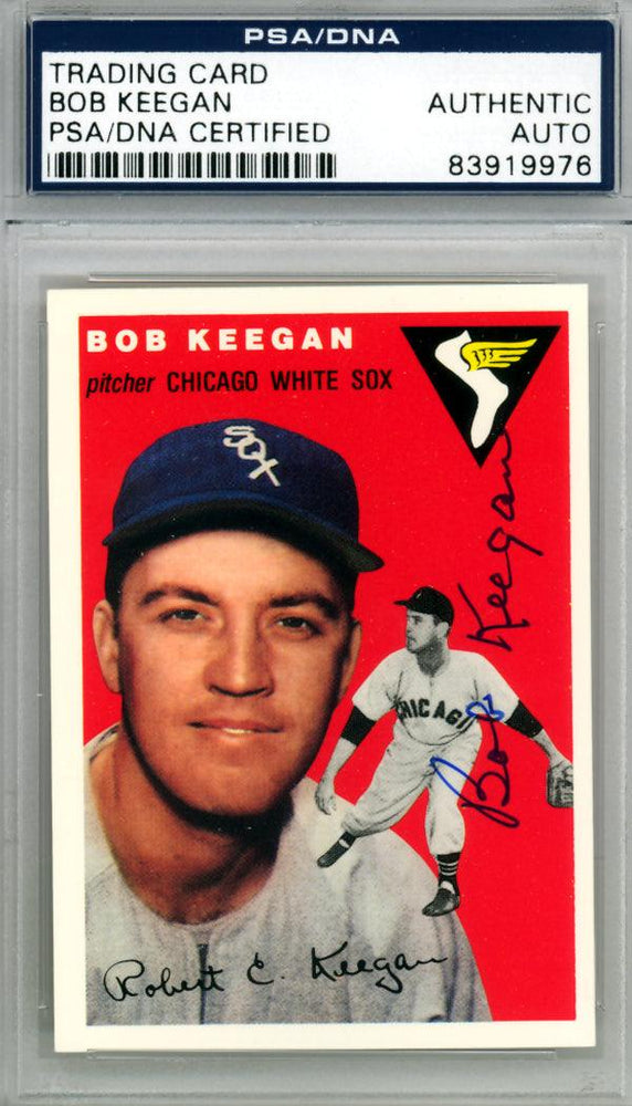 Bob Keegan Autographed 1994 1954 Topps Archives Reprint Card #100 Chicago White Sox PSA/DNA #83919976 - RSA