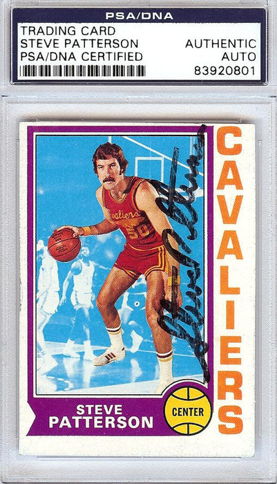Steve Patterson Autographed 1974 Topps Card #24 Cleveland Cavaliers PSA/DNA #83920801 - RSA