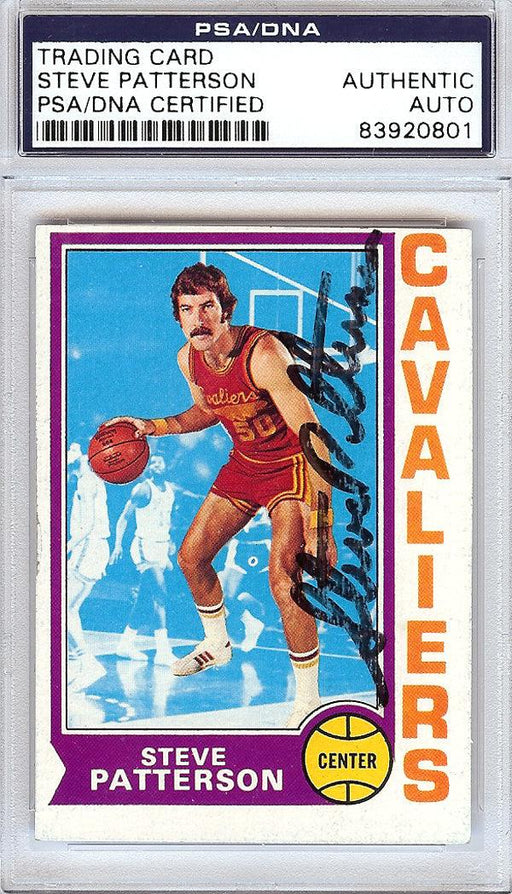 Steve Patterson Autographed 1974 Topps Card #24 Cleveland Cavaliers PSA/DNA #83920801 - RSA