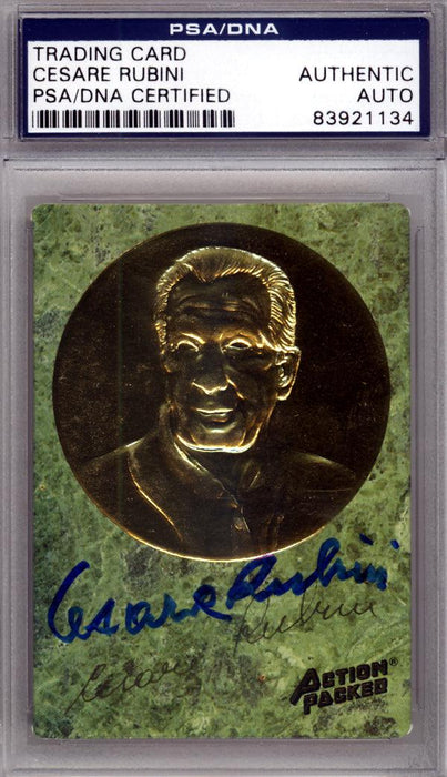 Cesare Rubini Autographed 1994 Action Packed Card #36 PSA/DNA #83921134 - RSA