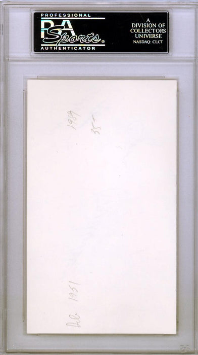 Jim Brideweser Autographed 3x5 Index Card New York Yankees "To Tom Best Wishes" PSA/DNA #83960468 - RSA
