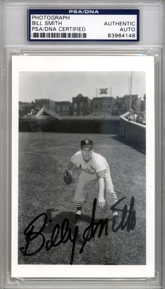 Billy G. Smith Autographed 3.5x5.5 Photo St. Louis Cardinals PSA/DNA #83964146 - RSA