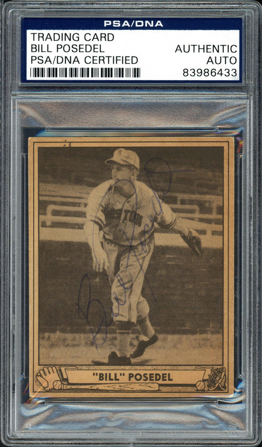 Bill Posedel Autographed 1940 Play Ball Card #58 Boston Braves PSA/DNA #83986433 - RSA