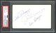 Joe DiMaggio, Vince DiMaggio & Dom DiMaggio Autographed 3x5 Index Card DiMaggio Brothers PSA/DNA #84195083 - RSA