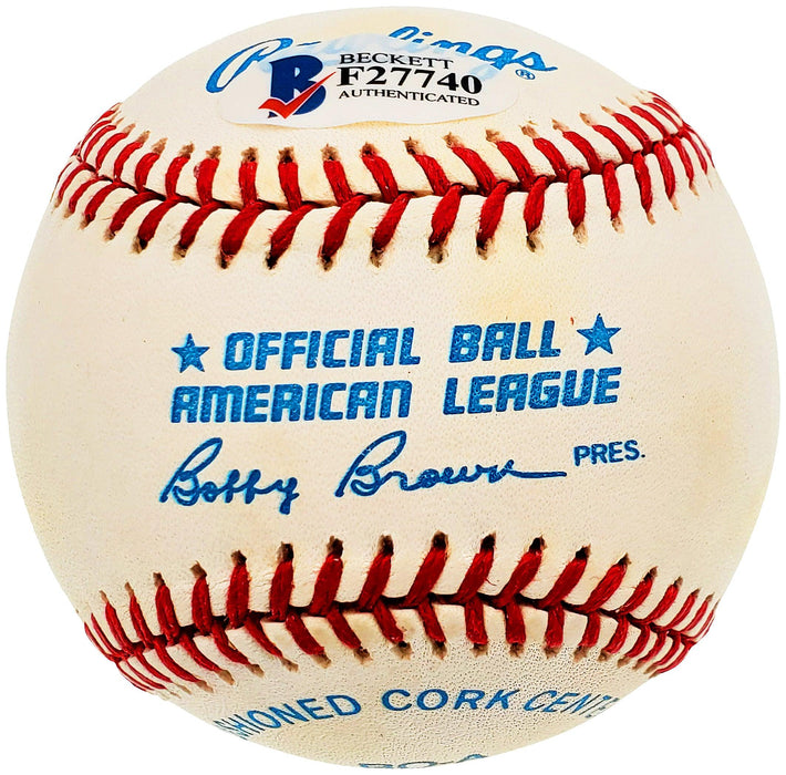 Bob Turley Autographed Official AL Baseball New York Yankees Beckett BAS #F27740 - RSA