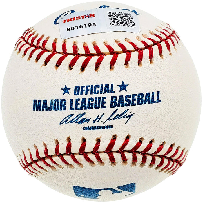 Terry Fox Autographed Official MLB Baseball Detroit Tigers, Atlanta Braves Tristar #8016194 - RSA
